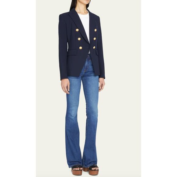 Veronica Beard Denim - Veronica Beard Beverly Skinny High Rise Flare Jeans in Bright Blue Sz 29